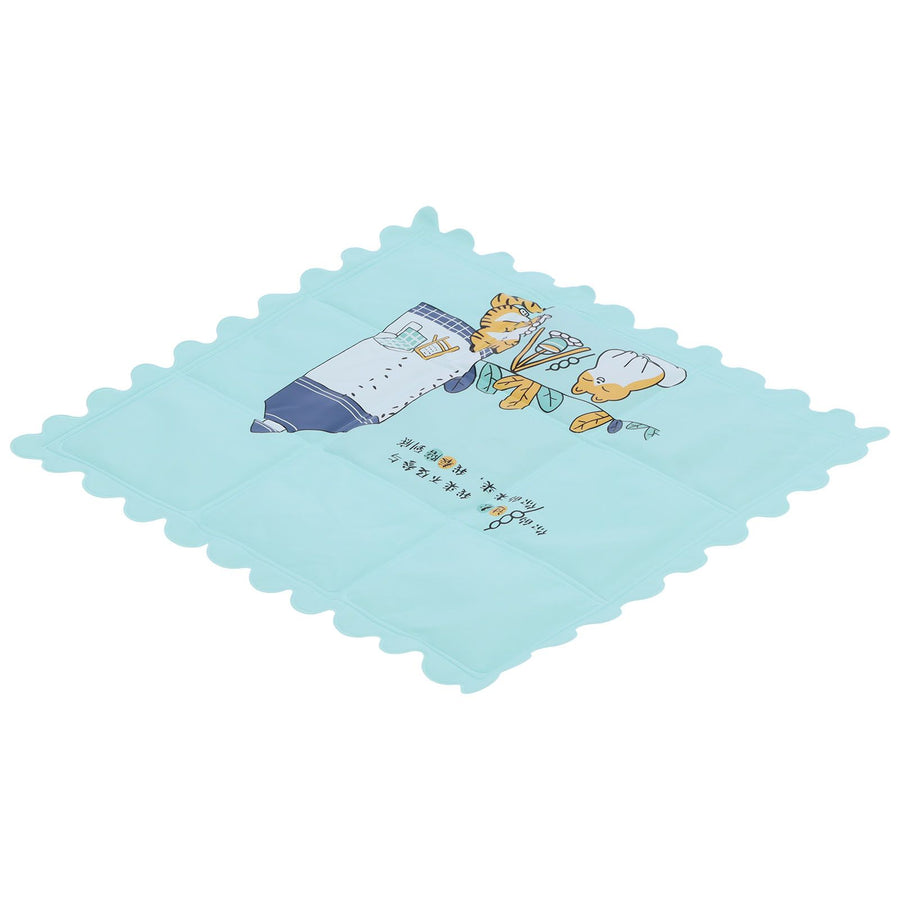 Cooling Mat Clean and Hygienic Breathable Cartoon Cooling Seats Cushion for Summer Home DormitoryGreen