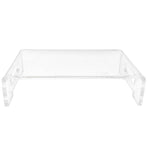 Monitor Stand Acrylic Transparent Durable Multifunctional EyeProtection Desk Stand for School Office Home