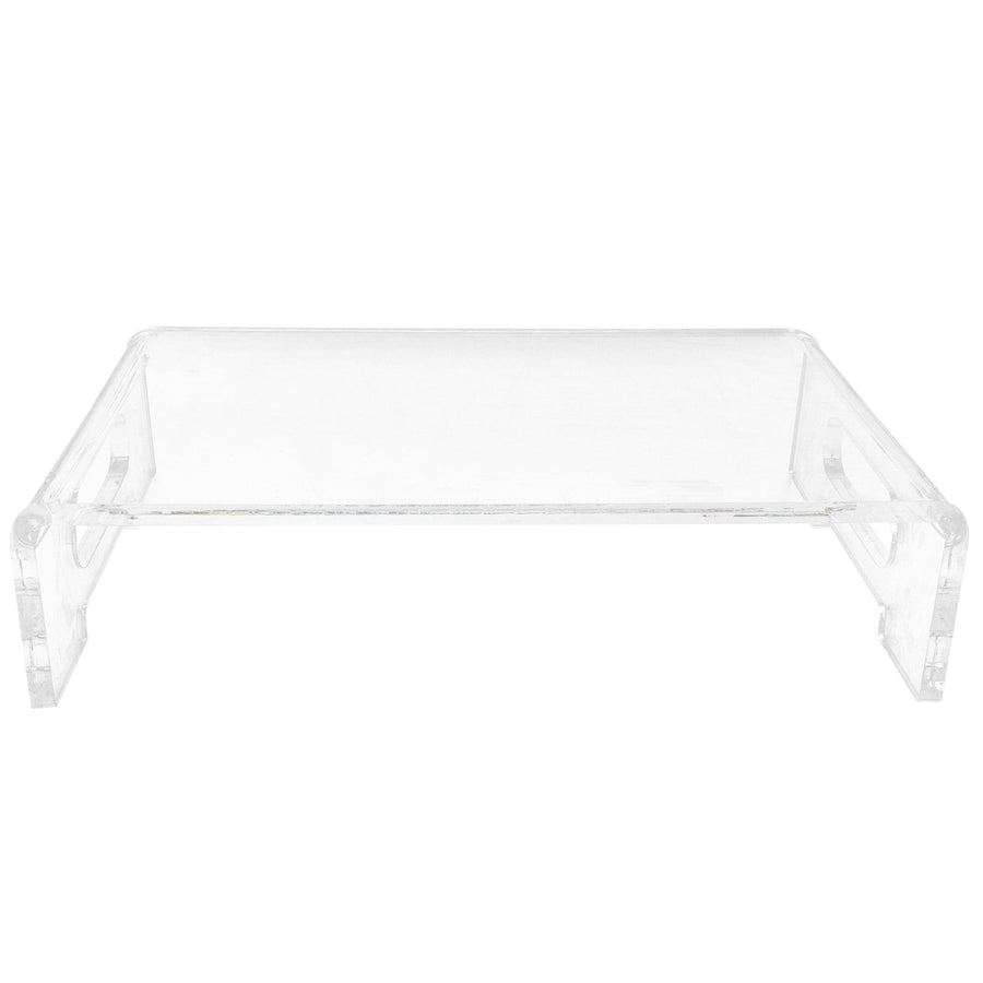 Monitor Stand Acrylic Transparent Durable Multifunctional EyeProtection Desk Stand for School Office Home