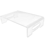 Monitor Stand Acrylic Transparent Durable Multifunctional EyeProtection Desk Stand for School Office Home