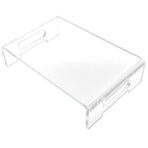 Monitor Stand Acrylic Transparent Durable Multifunctional EyeProtection Desk Stand for School Office Home