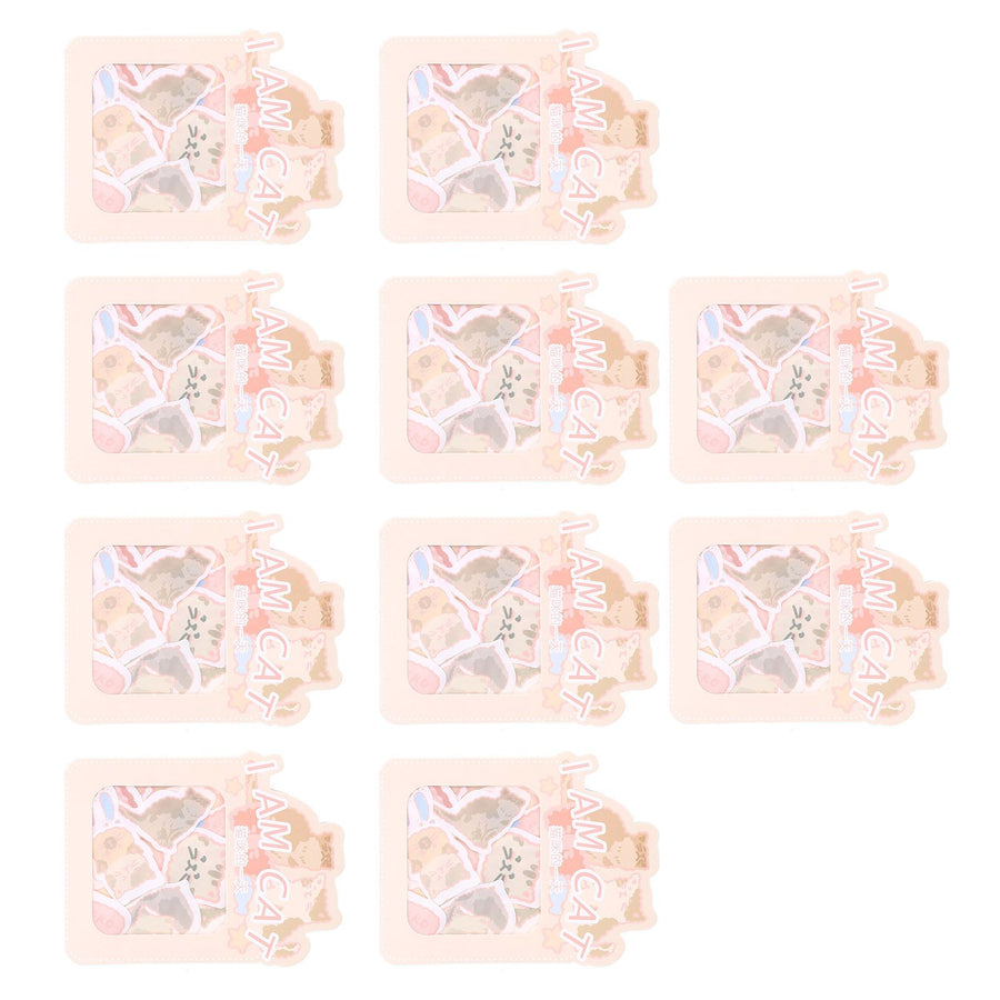 Sticker 10PCS EcoFriendly Paper Material Waterproof Dustproof Easy to Tear Stickers for Laptops Skateboards Suitcases Cars(Cat )