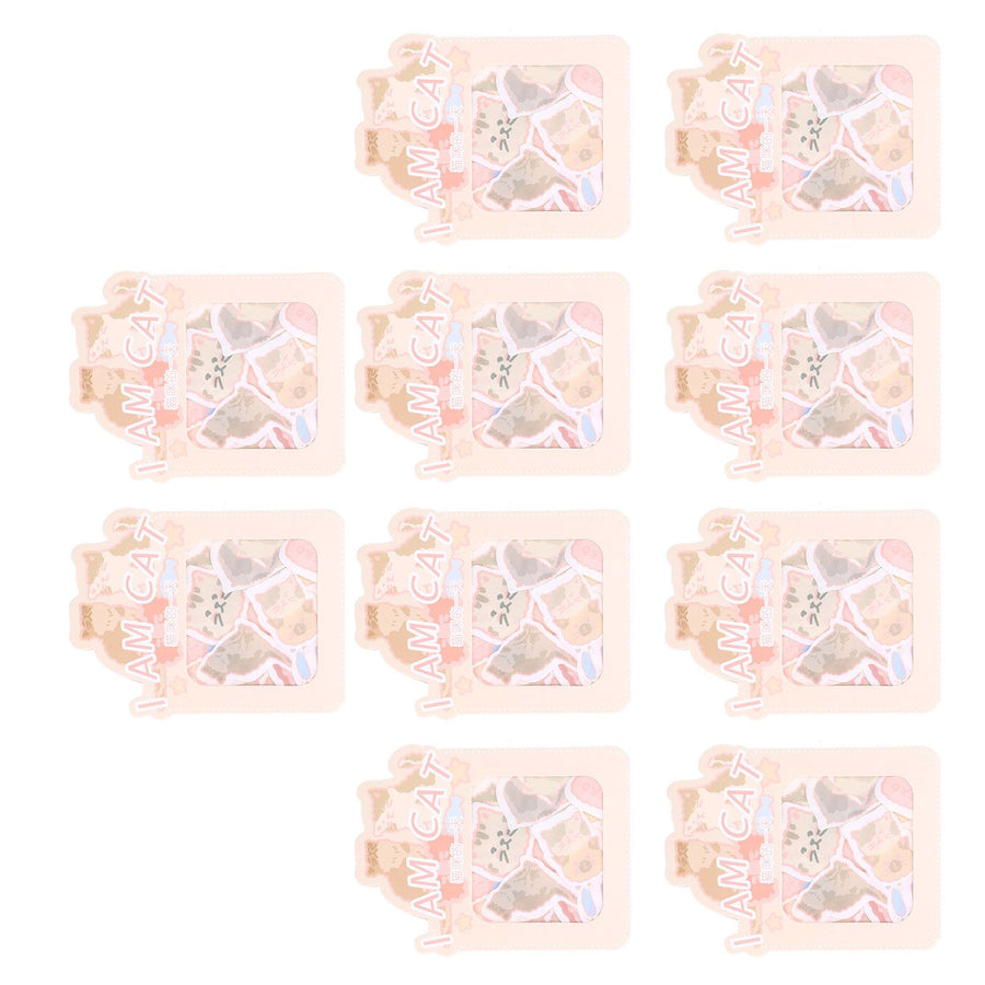 Sticker 10PCS EcoFriendly Paper Material Waterproof Dustproof Easy to Tear Stickers for Laptops Skateboards Suitcases Cars(Cat )