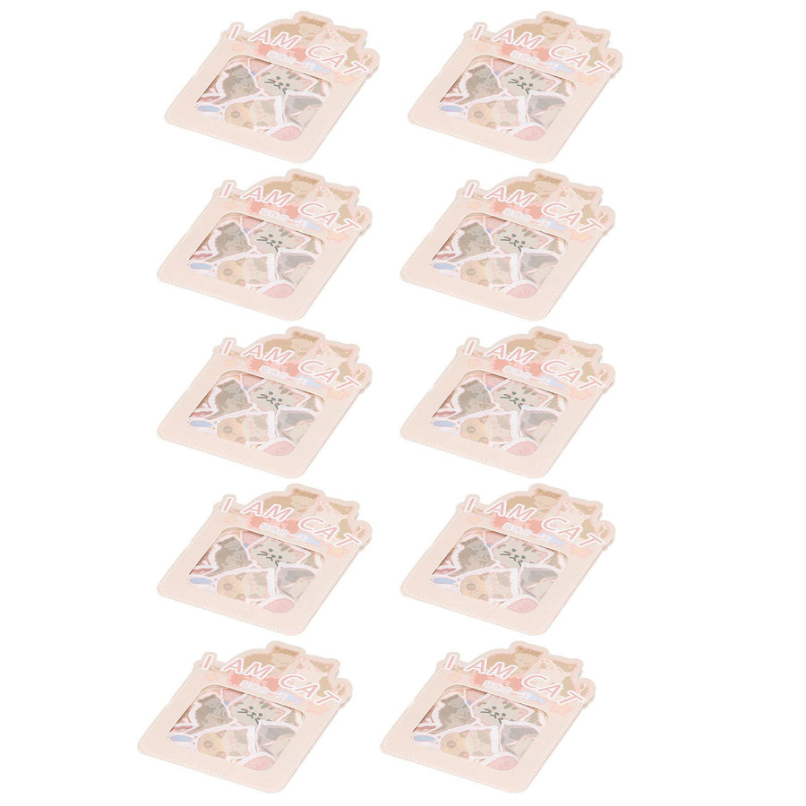 Sticker 10PCS EcoFriendly Paper Material Waterproof Dustproof Easy to Tear Stickers for Laptops Skateboards Suitcases Cars(Cat )