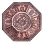 Octagonal Burning Tray Buddhist Scriptures 8 Auspicious Symbols Fire Sacrificial Dish Buddhist SupplyRed
