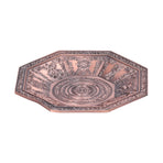 Octagonal Burning Tray Buddhist Scriptures 8 Auspicious Symbols Fire Sacrificial Dish Buddhist SupplyRed