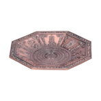 Octagonal Burning Tray Buddhist Scriptures 8 Auspicious Symbols Fire Sacrificial Dish Buddhist SupplyRed