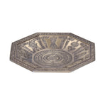 Octagonal Burning Tray Buddhist Scriptures 8 Auspicious Symbols Fire Sacrificial Dish Buddhist SupplyCyan