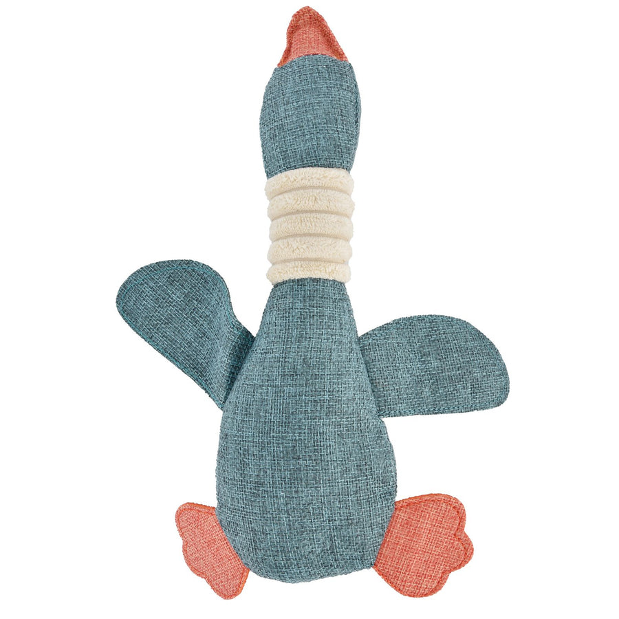 Pet Dog Toy Cute Duck Shape Biting Chewing Teeth Cleaning Toy Training Accessory 30cmBlue