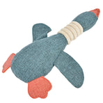 Pet Dog Toy Cute Duck Shape Biting Chewing Teeth Cleaning Toy Training Accessory 30cmBlue