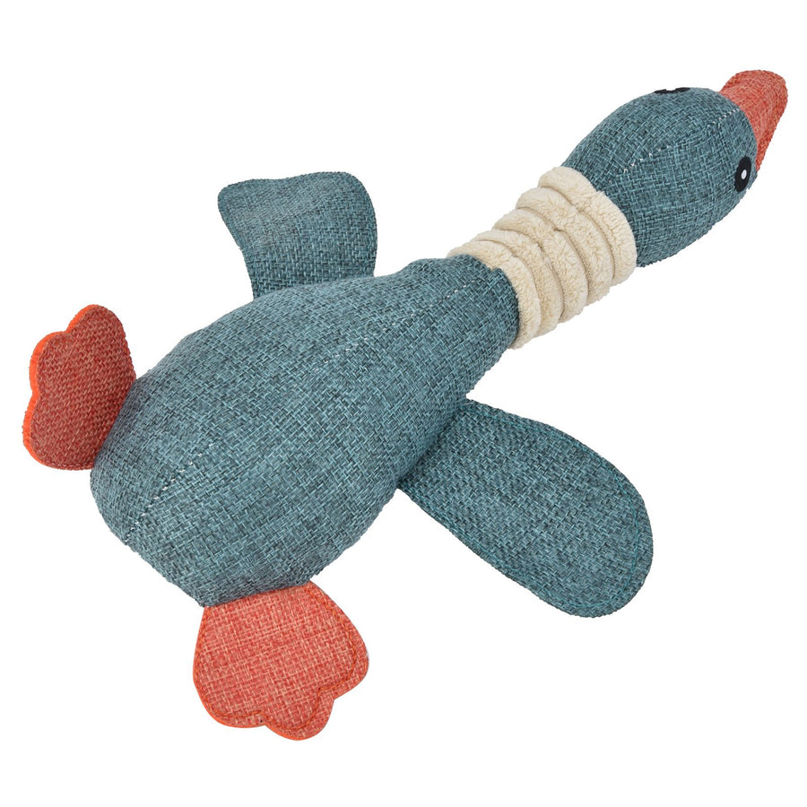 Pet Dog Toy Cute Duck Shape Biting Chewing Teeth Cleaning Toy Training Accessory 30cmBlue