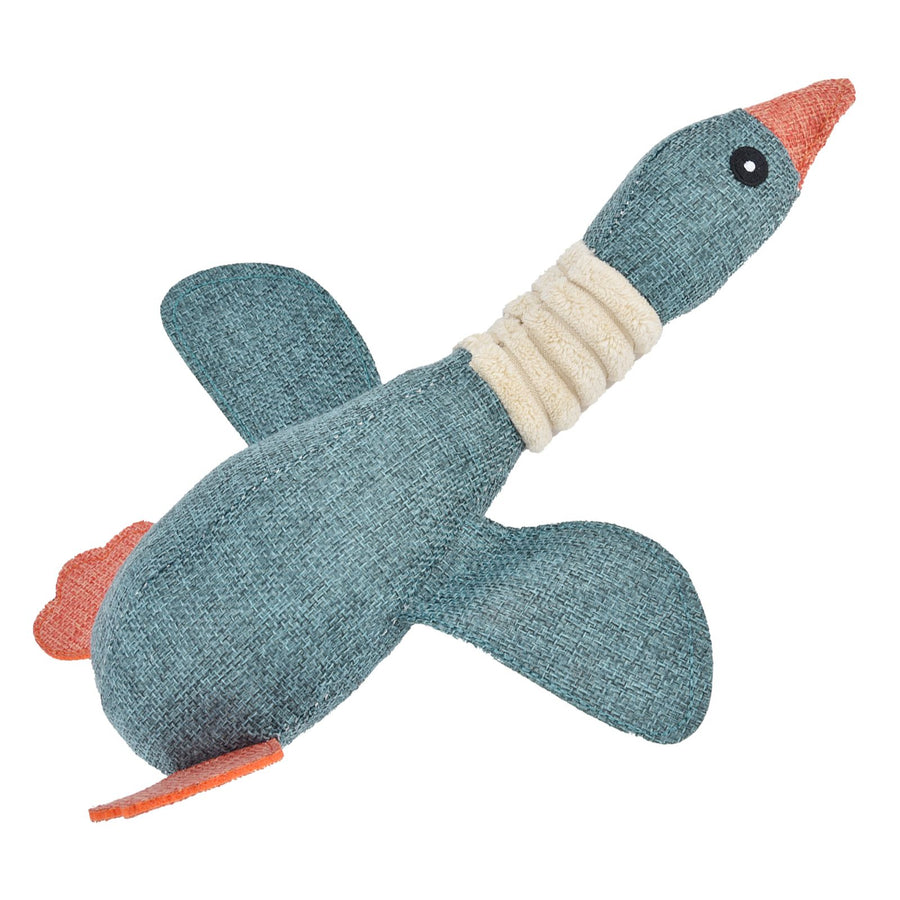 Pet Dog Toy Cute Duck Shape Biting Chewing Teeth Cleaning Toy Training Accessory 30cmBlue