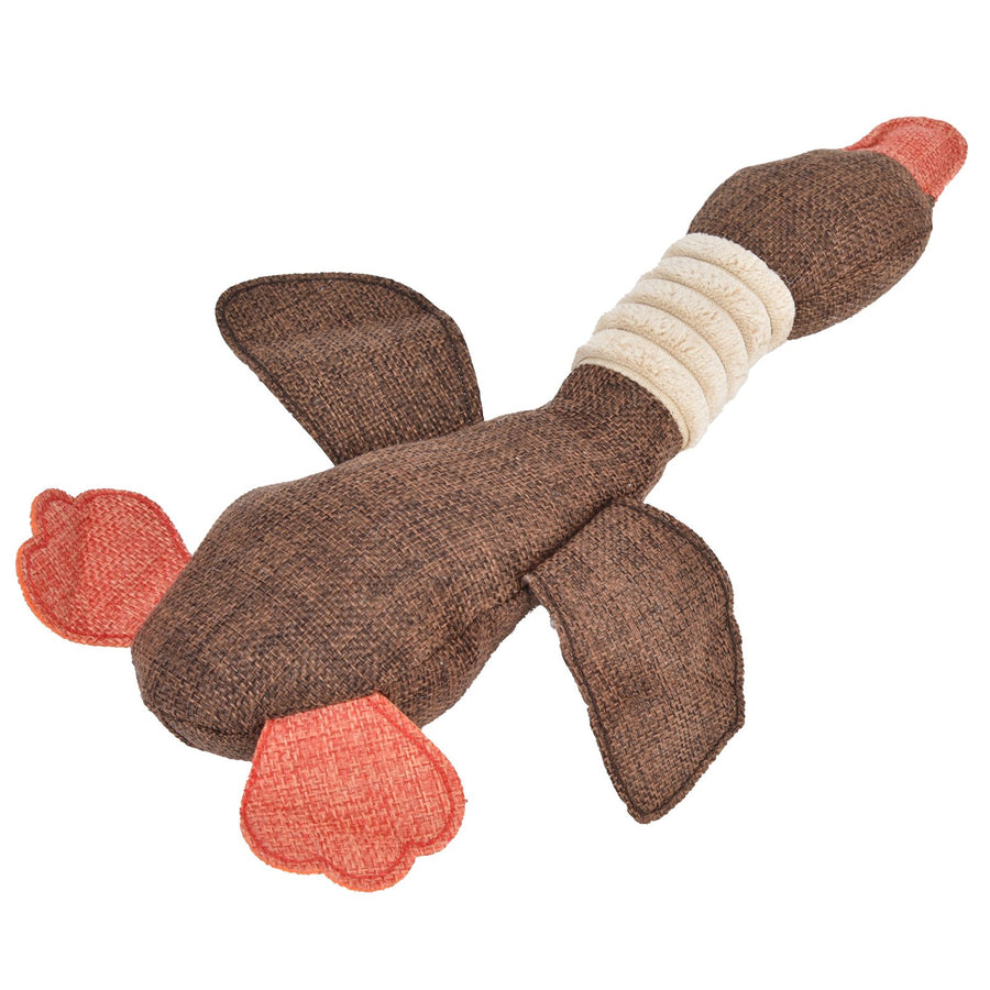 Pet Dog Toy Cute Duck Shape Biting Chewing Teeth Cleaning Toy Training Accessory 30cmBrown