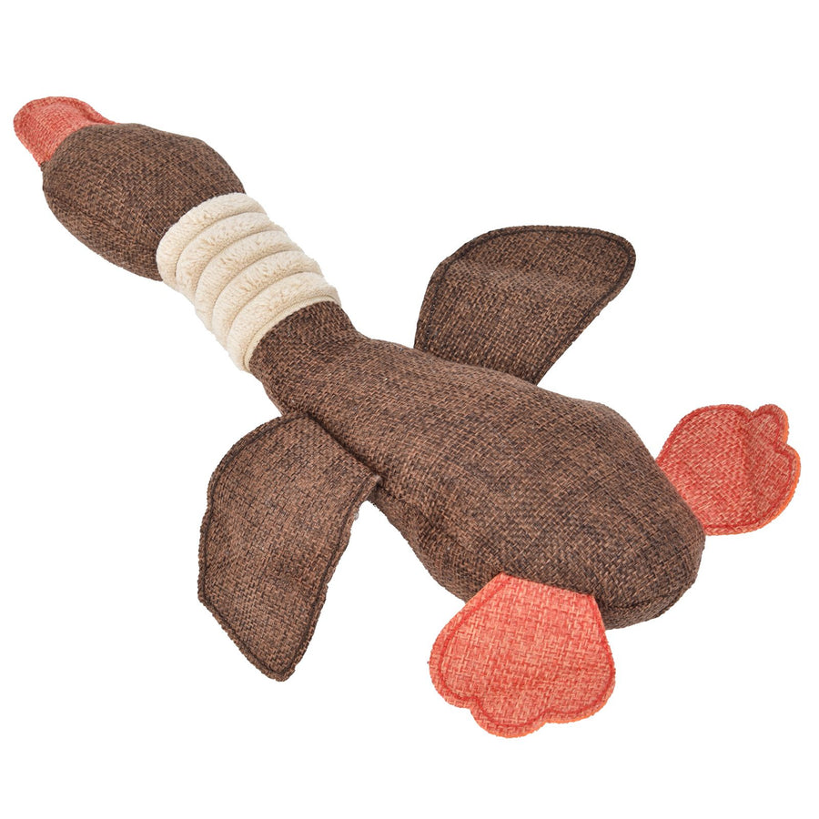 Pet Dog Toy Cute Duck Shape Biting Chewing Teeth Cleaning Toy Training Accessory 30cmBrown