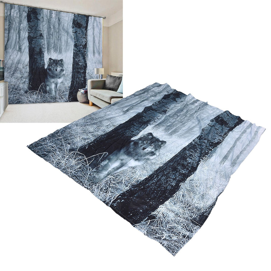 2Pcs Blackout Curtain Soft Dirt Resistant Shade Curtain Window Drapes for Living Room Bedroom