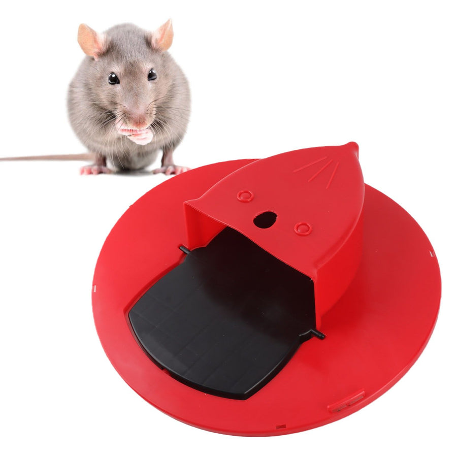 Flip Rat Trap Durable Automatically Reset Mousetrap for Indoor Outdoor Mouse CatchRed