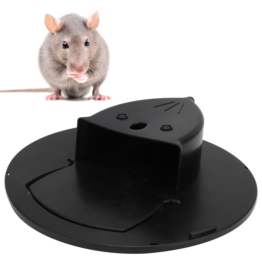 Flip Rat Trap Durable Automatically Reset Mousetrap for Indoor Outdoor Mouse CatchBlack