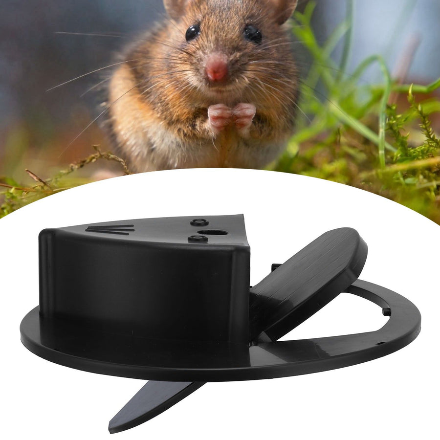 Flip Rat Trap Durable Automatically Reset Mousetrap for Indoor Outdoor Mouse CatchBlack