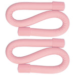 Yoga Weight Ring Elastic Adjustable Durable Household Unisex Wrist Weights for Sports RunningPink (240gx2)