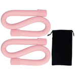Yoga Weight Ring Elastic Adjustable Durable Household Unisex Wrist Weights for Sports RunningPink (240gx2)