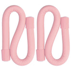 Yoga Weight Ring Elastic Adjustable Durable Household Unisex Wrist Weights for Sports RunningPink (240gx2)
