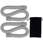 Yoga Weight Ring Elastic Adjustable Durable Household Unisex Wrist Weights for Sports RunningGrey (240gx2)