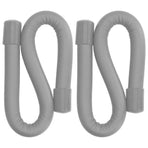Yoga Weight Ring Elastic Adjustable Durable Household Unisex Wrist Weights for Sports RunningGrey (240gx2)