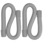Yoga Weight Ring Elastic Adjustable Durable Household Unisex Wrist Weights for Sports RunningGrey (240gx2)