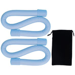 Yoga Weight Ring Elastic Adjustable Durable Household Unisex Wrist Weights for Sports RunningBlue (240gx2)