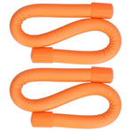 Yoga Weight Ring Elastic Adjustable Durable Household Unisex Wrist Weights for Sports RunningOrange (340gx2)
