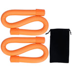 Yoga Weight Ring Elastic Adjustable Durable Household Unisex Wrist Weights for Sports RunningOrange (340gx2)