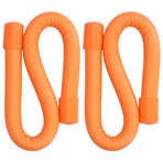 Yoga Weight Ring Elastic Adjustable Durable Household Unisex Wrist Weights for Sports RunningOrange (340gx2)