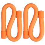 Yoga Weight Ring Elastic Adjustable Durable Household Unisex Wrist Weights for Sports RunningOrange (340gx2)