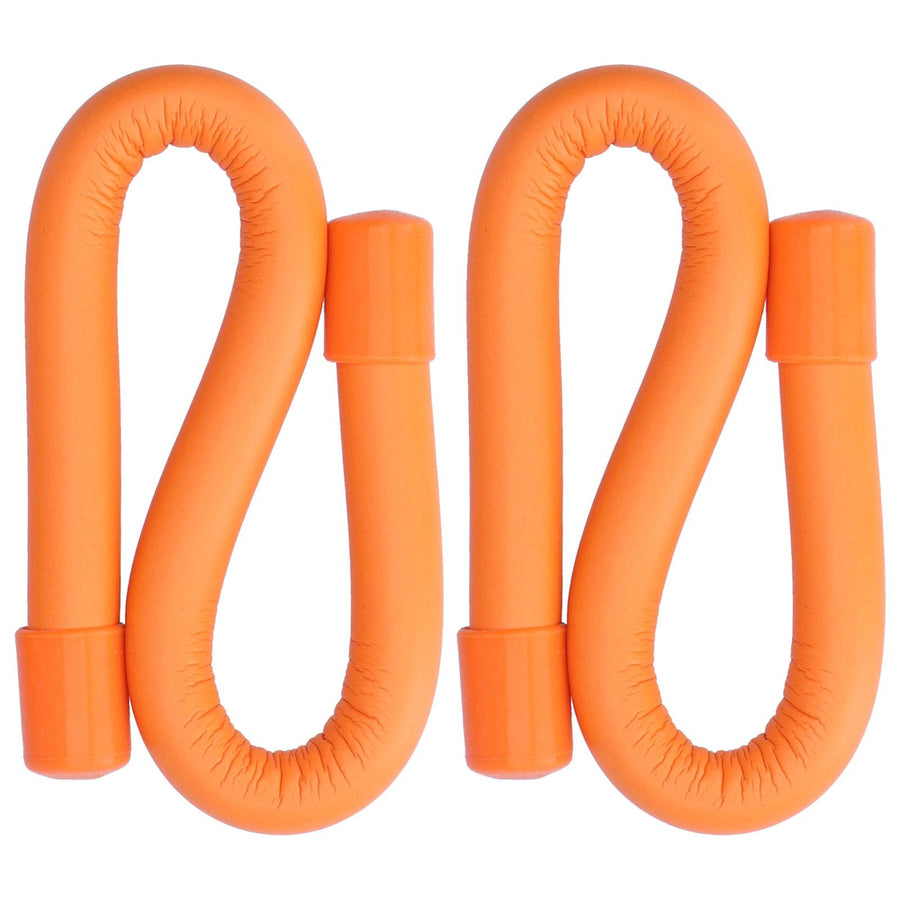 Yoga Weight Ring Elastic Adjustable Durable Household Unisex Wrist Weights for Sports RunningOrange (340gx2)