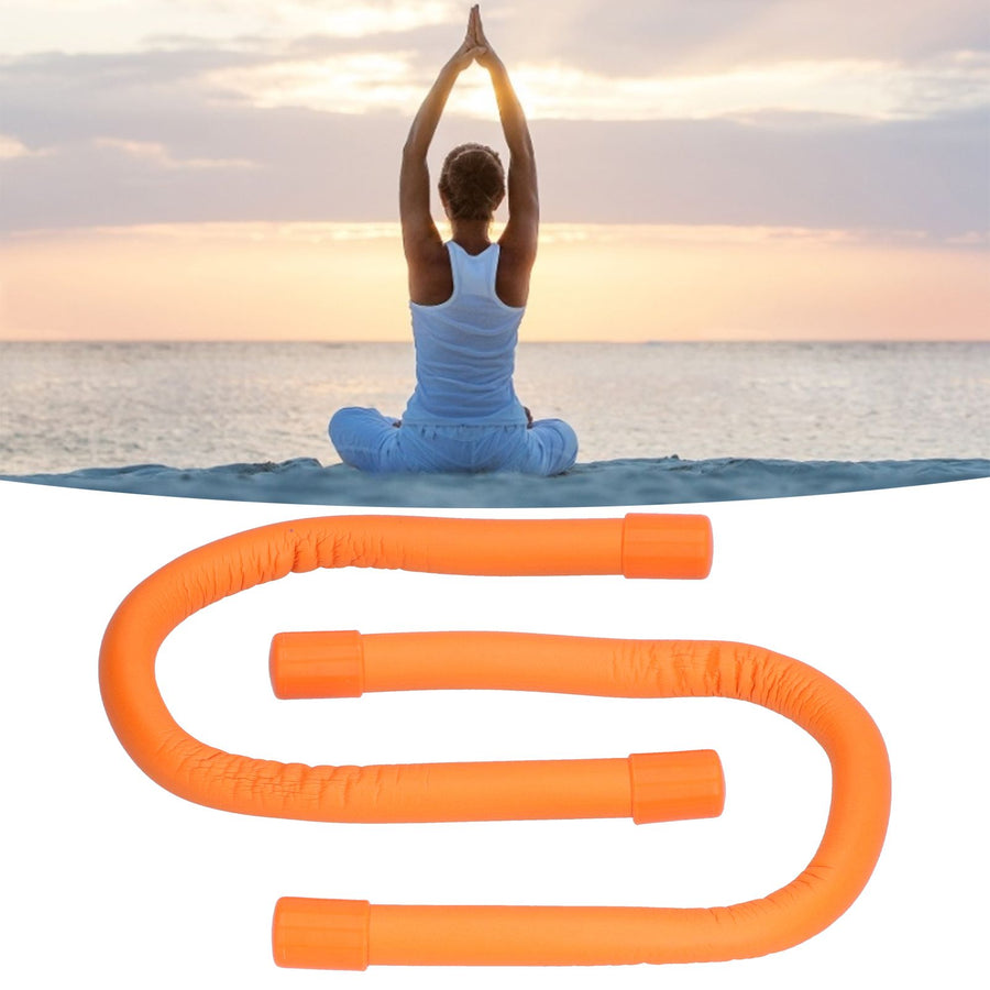 Yoga Weight Ring Elastic Adjustable Durable Household Unisex Wrist Weights for Sports RunningOrange (340gx2)