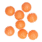 8PCS Laundry Washing Ball Reusable Clothes Drying Washing Ball for Clothes Dryer Orange