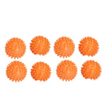 8PCS Laundry Washing Ball Reusable Clothes Drying Washing Ball for Clothes Dryer Orange