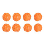 8PCS Laundry Washing Ball Reusable Clothes Drying Washing Ball for Clothes Dryer Orange