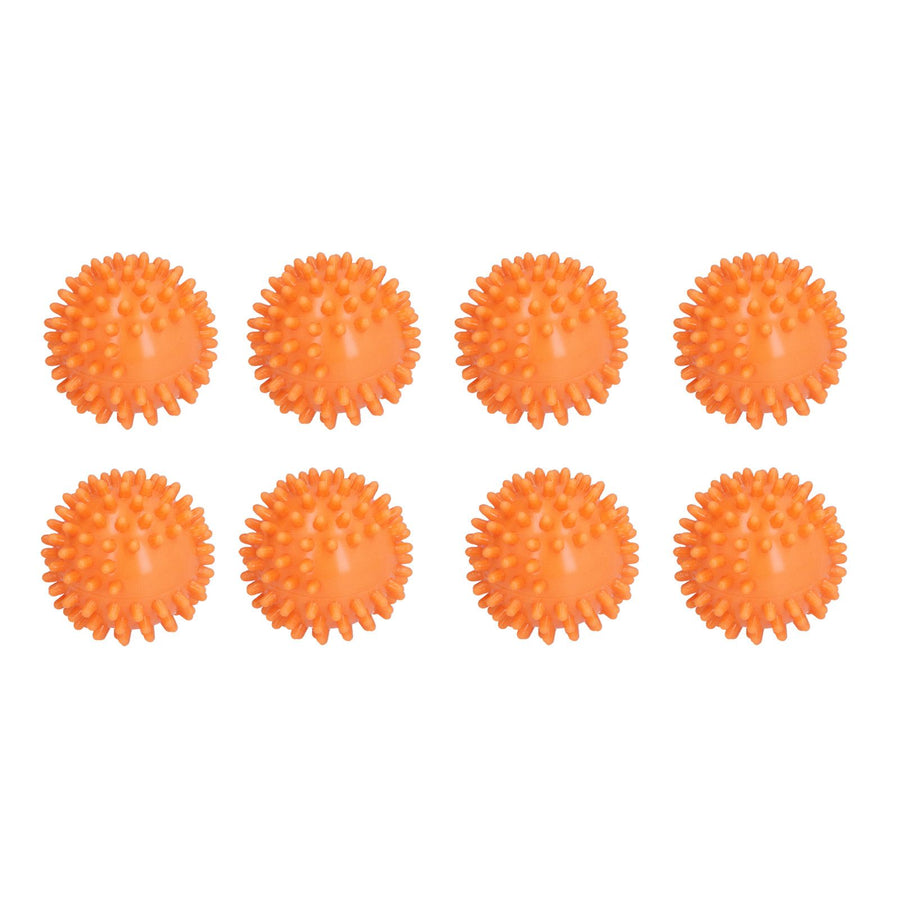 8PCS Laundry Washing Ball Reusable Clothes Drying Washing Ball for Clothes Dryer Orange