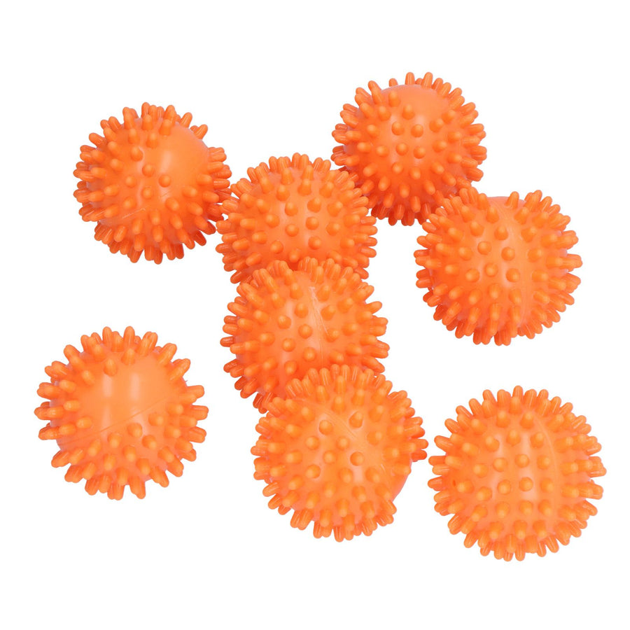 8PCS Laundry Washing Ball Reusable Clothes Drying Washing Ball for Clothes Dryer Orange