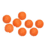 8PCS Laundry Washing Ball Reusable Clothes Drying Washing Ball for Clothes Dryer Orange
