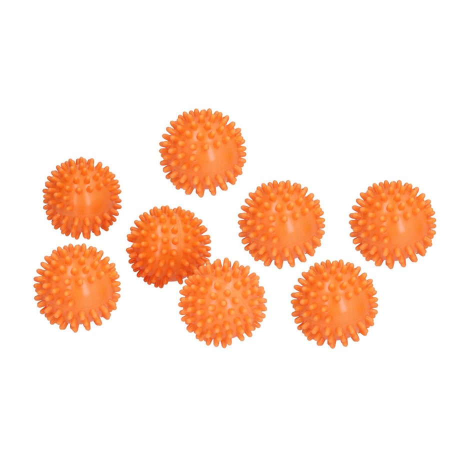 8PCS Laundry Washing Ball Reusable Clothes Drying Washing Ball for Clothes Dryer Orange