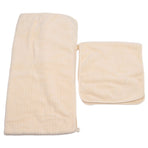 2 Piece Towel Set Soft Coral Velvet Highly Absorbent Quick Drying Lightweight Hand Towels and Bath Towels for Bathroom
