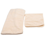 2 Piece Towel Set Soft Coral Velvet Highly Absorbent Quick Drying Lightweight Hand Towels and Bath Towels for Bathroom