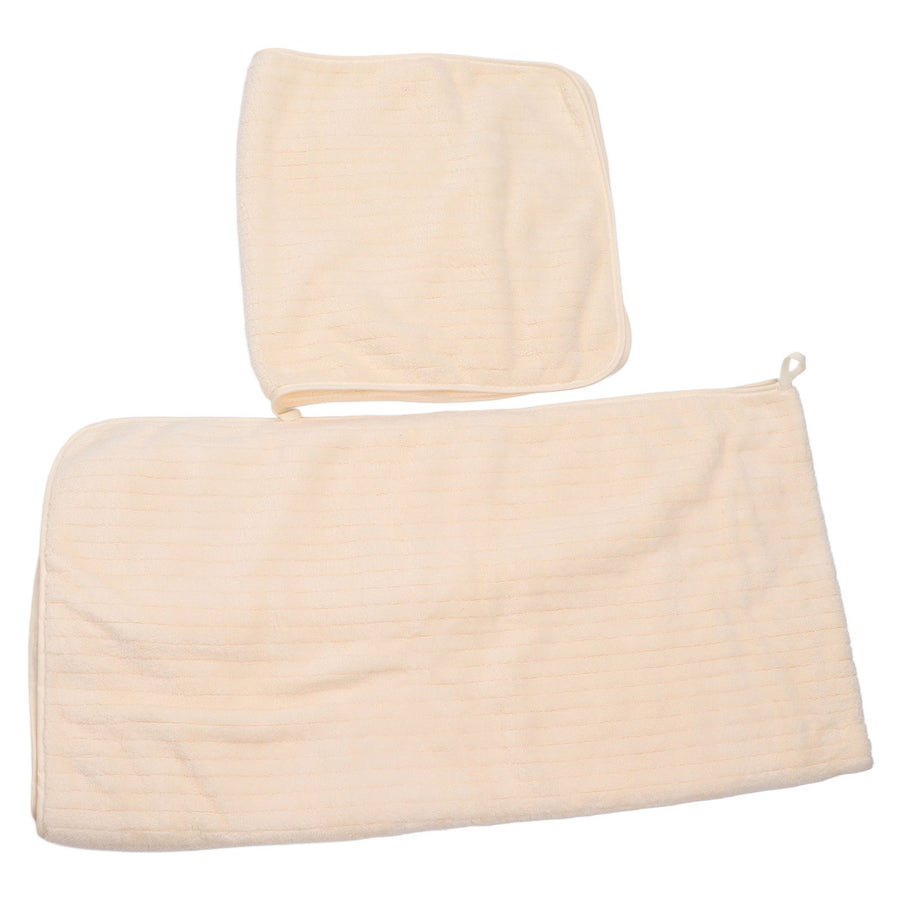 2 Piece Towel Set Soft Coral Velvet Highly Absorbent Quick Drying Lightweight Hand Towels and Bath Towels for Bathroom