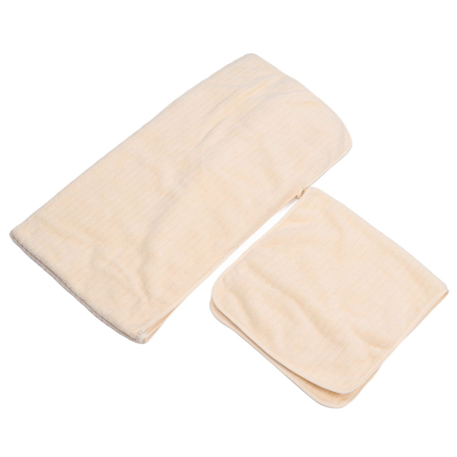 2 Piece Towel Set Soft Coral Velvet Highly Absorbent Quick Drying Lightweight Hand Towels and Bath Towels for Bathroom