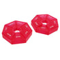 2Pcs 2 Times A Day Weekly Medicine Organizer Box 7 Day Medicine Organizer Small Container Holder Dispenser Red