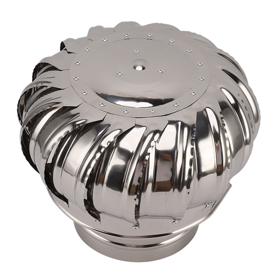 Chimney Rotating Ventilator Cap Stainless Steel Anti Downdraught Chimney Cap with Clamp Thickened 150 Type