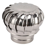 Chimney Rotating Ventilator Cap Stainless Steel Anti Downdraught Chimney Cap with Clamp Thickened 150 Type