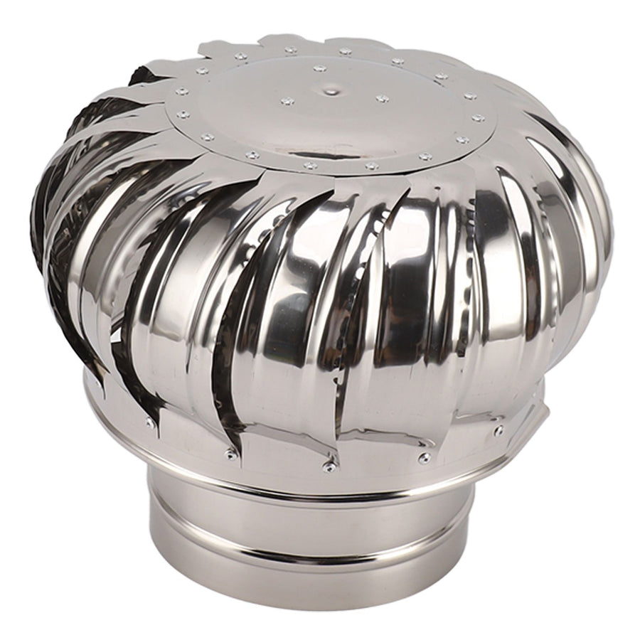 Chimney Rotating Ventilator Cap Stainless Steel Anti Downdraught Chimney Cap with Clamp Thickened 150 Type